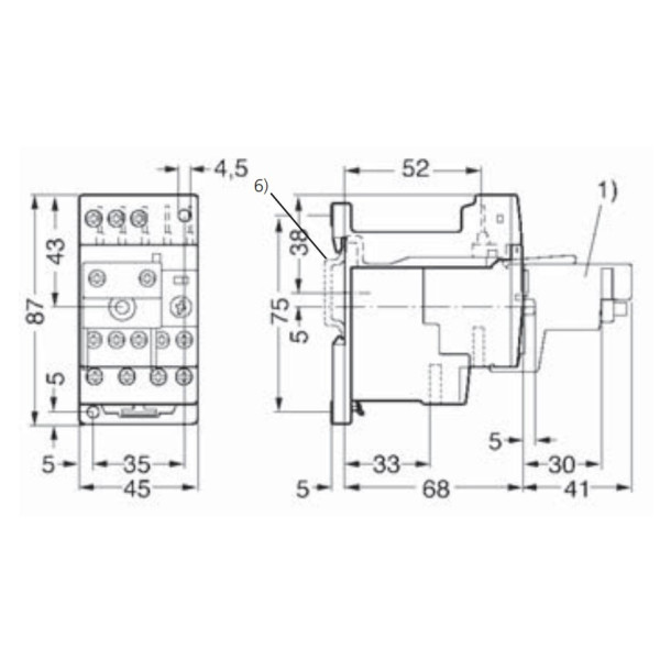Тепловое реле Schrack LST01250 9-12,5А размер 0 - фото №1