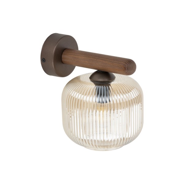 Бра, настенный светильник TK Lighting 11067 Salvia E14 1x10W IP20 коричневый - фото №2