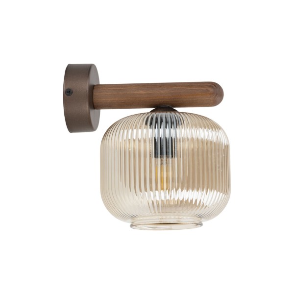 Бра, настенный светильник TK Lighting 11067 Salvia E14 1x10W IP20 коричневый - фото №3