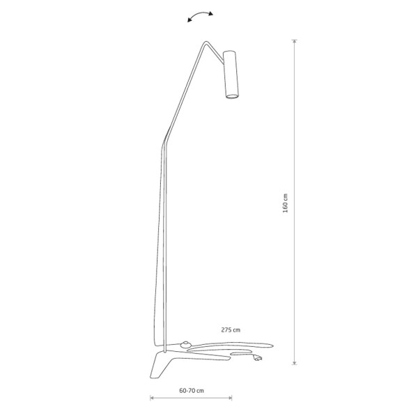 Торшер Nowodvorski 6493 Eye Super GU10 1x10W IP20 белый - фото №1