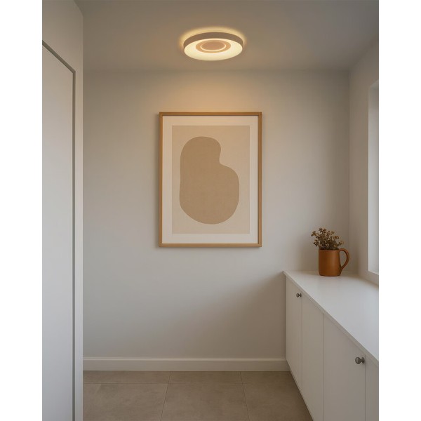 Світильник стельовий Nordlux 2610136001 Halyna LED 1x24W 2700K/3000K/4000K 1400Lm IP20 білий - фото №1