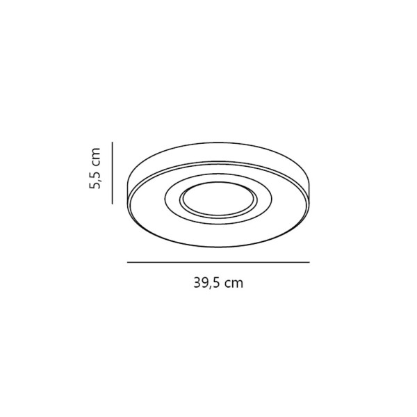 Світильник стельовий Nordlux 2610136001 Halyna LED 1x24W 2700K/3000K/4000K 1400Lm IP20 білий - фото №4