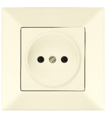 Розетка одинарная Meridian, кремовый