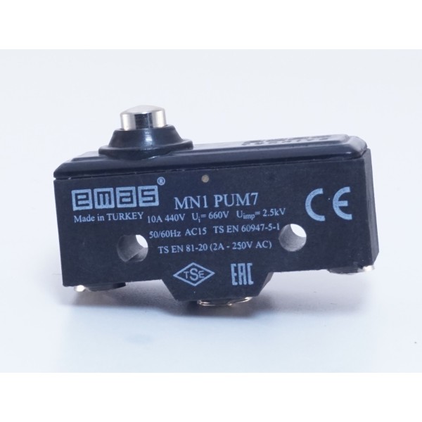 Кінцевий міні-вимикач під гвинт EMAS MN1PUM7 - фото №1