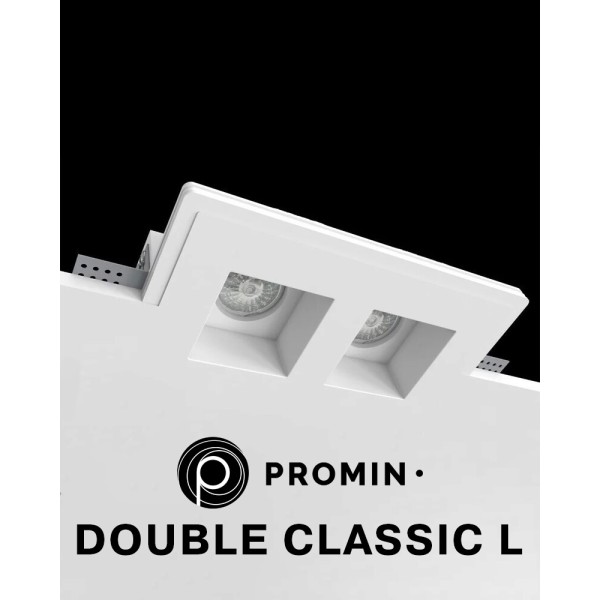 Точковий світильник Promin Double Classik L GU10/G5.3 2x10W IP20 Wh - фото №1