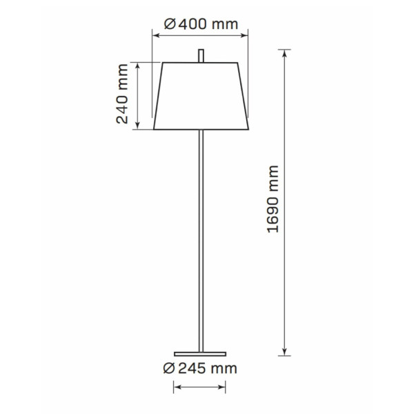 Торшер Goldlux 325532 Elena E27 1x20W IP20 Белый - фото №3