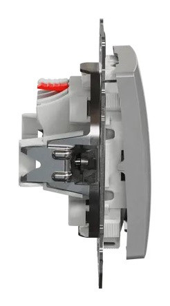 Перемикач Schneider Electric Sedna Design & Elements з підсвіткою алюміній SDD113106L - фото №2