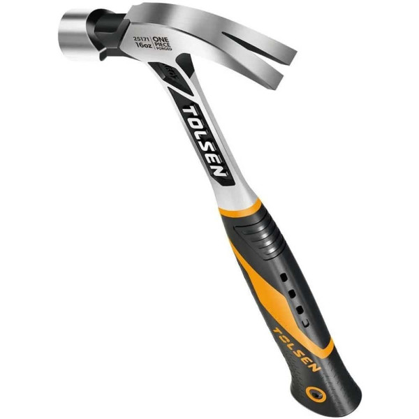 Цельнометаллический молоток-гвоздодер Tolsen (25171) «Профи» - фото №1