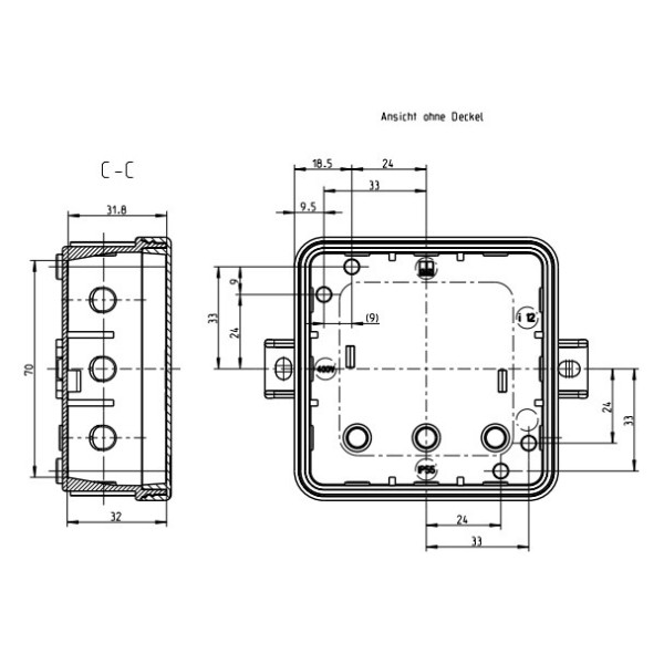 Зовнішня коробка для розпаювання Spelsberg i12-L/gr (sp33251201) IP55 - фото №9