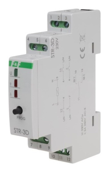 Беспроводное реле управления F&F STR-3D 100-265В AC/DC АC-1/АC-3 8А - фото №2