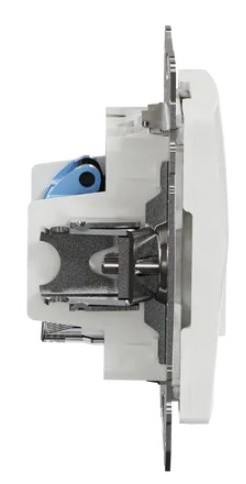 Телефонная/компьютерная розетка Schneider Electric Sedna Design & Elements RJ11+RJ45 кат. 6 UTP белая SDD111468 - фото №2