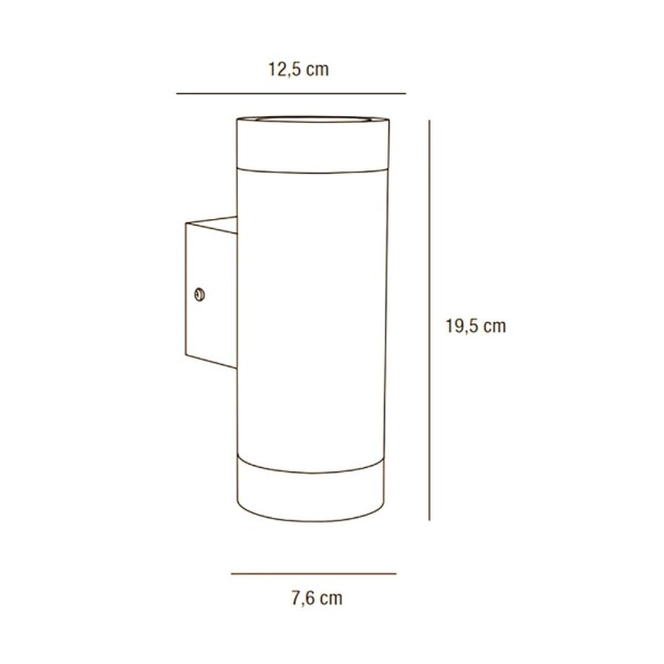 Вуличний світильник Nordlux 21519929 Tin GU10 2x35W IP54 хром - фото №2