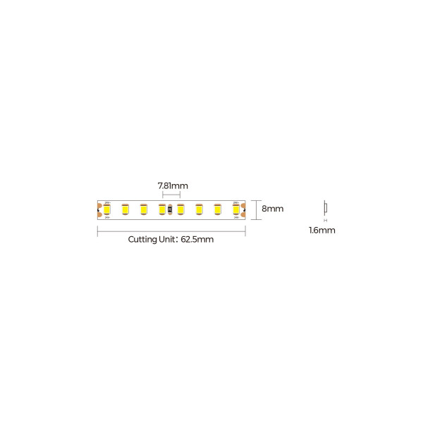 LED стрічка COLORS 128-2835-24V-IP33 8.7W 1383Lm 4000K 5м (D8128-24V-8mm) - фото №1