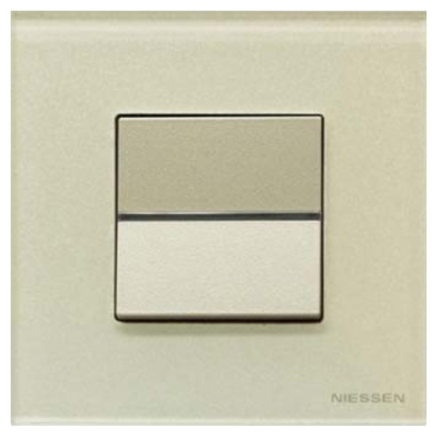 Одноместная рамка ABB Zenit N2271 CP стекло (жемчуг) - фото №1