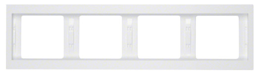 Рамка 4-местная, горизонтальная, полярная белизна Berker K.1