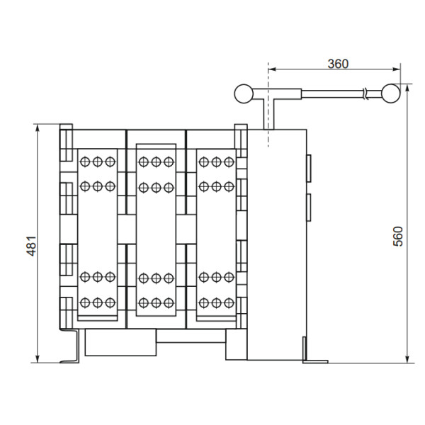 Пристрій автоматичного вводу резерву CNC YCS1-2000А 3Р 415В (Б00043001) - фото №2
