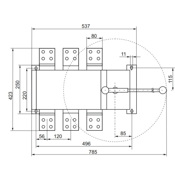 Пристрій автоматичного вводу резерву CNC YCS1-2000А 3Р 415В (Б00043001) - фото №4