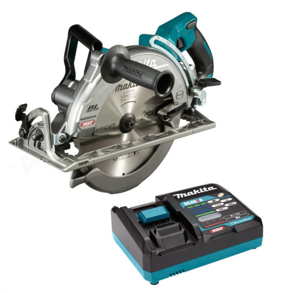 Аккумуляторная ручная дисковая пила Makita RS002GT101 XGT 40 В 260мм BL4050F+DC40RA - фото №3