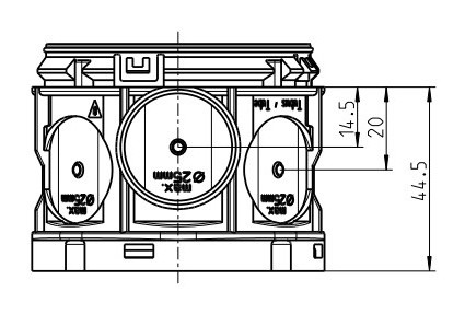 Подрозетник Spelsberg U 71 TD-44 (71х71х44мм) - фото №1