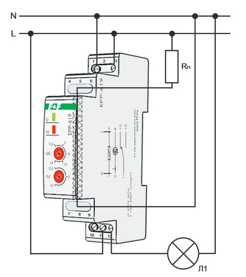 Реле контролю струму EPP-619 - фото №4