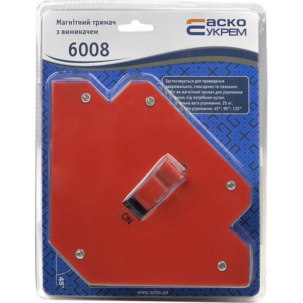 Магнітний позиціонер з перемикачем Аско-Укрем 6008 (A0200020104) - фото №3