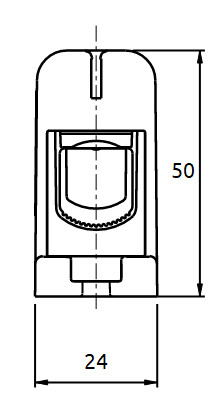 Клема Promfactor FT 1Р Cu:16-95мм²/ Al:16-95мм² сіра FT1095F - фото №2