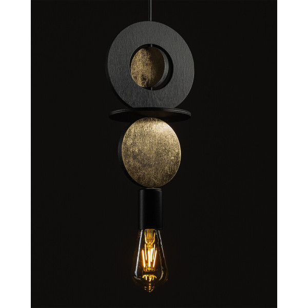 Подвесной светильник, люстра Nowodvorski 11177 Drops Wood E E27 1x25W IP20 черный - фото №1