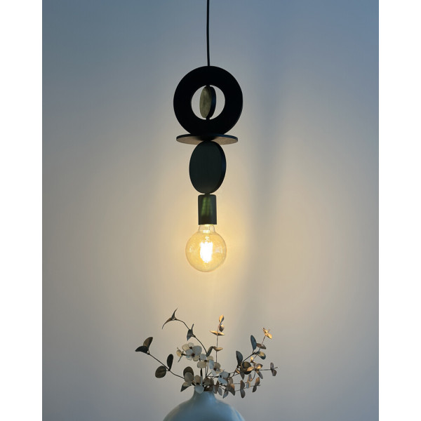 Подвесной светильник, люстра Nowodvorski 11177 Drops Wood E E27 1x25W IP20 черный - фото №3