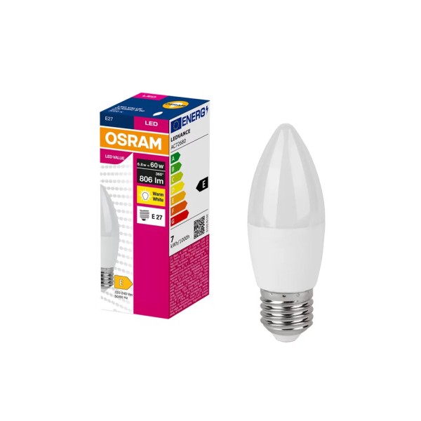 Світлодіодна лампочка Osram 4099854545269 E27 1x6.8W 3000K 806Lm IP20 - фото №2