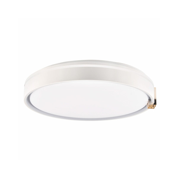 Люстра із пультом світлодіодна, стельовий світильник Goldlux 328854 Arletta 50 Led 1x48W 3000K-6000K 8000Lm IP44 Сірий - фото №1