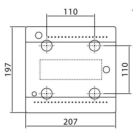 Щит настінний DKC Ram Base на 8 модулів з дверцятами RAL9001 - фото №4