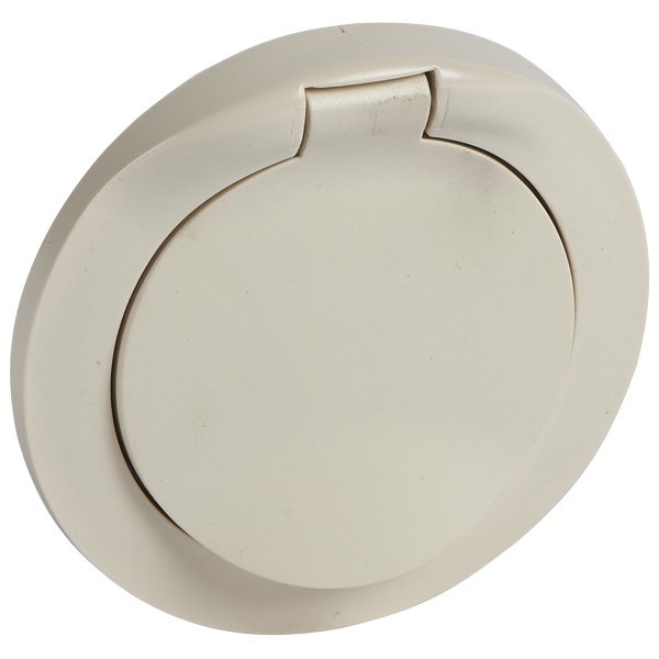 Панель розетки 2К+З с крышкой Legrand Celiane слоновая кость