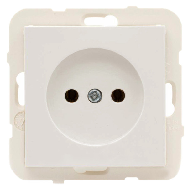 Одинарная розетка без з/к Logus 21121 TPE 16А 250В (жемчуг)