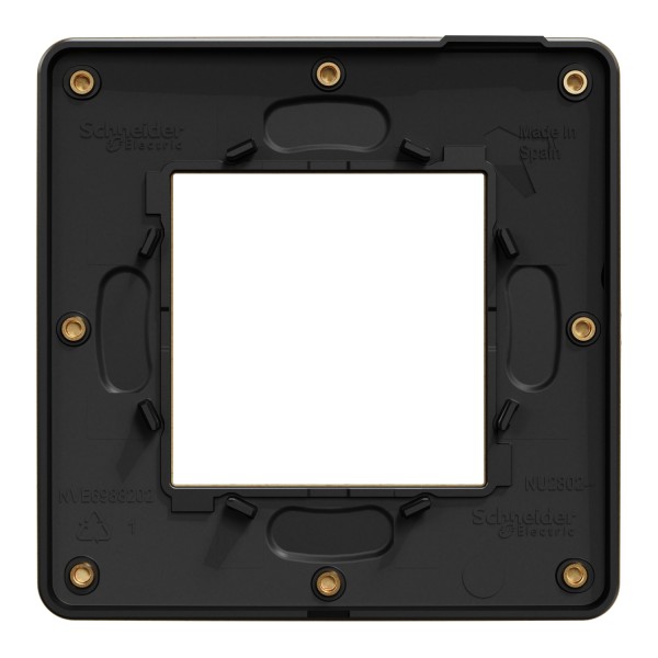 Одномісна рамка Schneider Electric Unica New NU280258M матова мідь/антрацит - фото №4