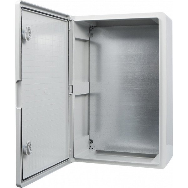 Ударостійкий корпус з АБС-пластику Аско-Укрем UBox 400x600x200мм (непрозорі дверцята)