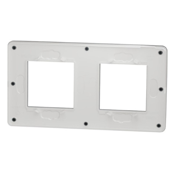 Двопостова рамка Schneider Electric NU280421 (димчасто-сірий/білий) - фото №2