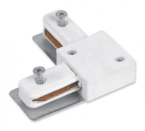 Кутовий конектор Feron 6679 LD1005 для однофазного вбудовуваного шинопроводу (білий)