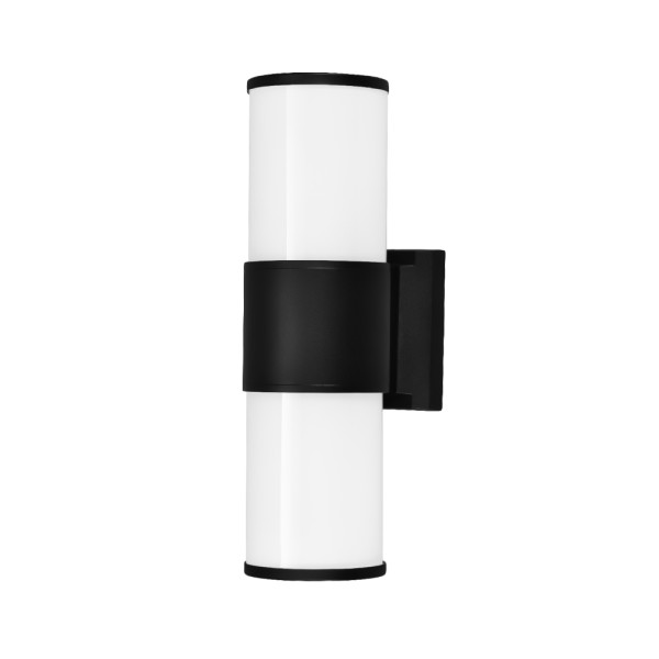 Светильник фасадный Violux CORSO-2D 2х40Вт IP44 черный ( 500270 ) - фото №1