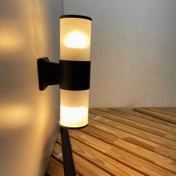 Светильник фасадный Violux CORSO-2D 2х40Вт IP44 черный ( 500270 ) - фото №2