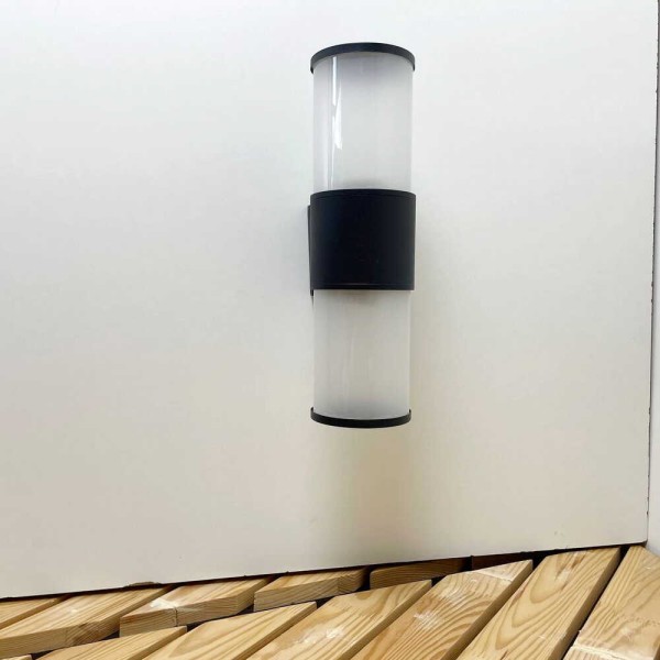 Светильник фасадный Violux CORSO-2D 2х40Вт IP44 черный ( 500270 ) - фото №3