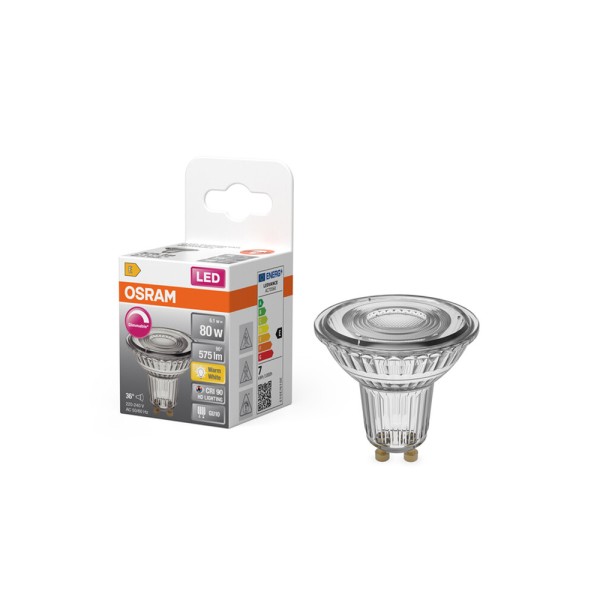 Светодиодная лампочка Osram 4099854456930 LED GU10 MR16 DIM 1x6.1W 2700K 575Lm IP20 - фото №2