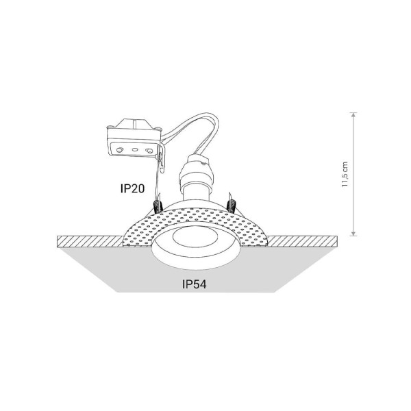 Точечный светильник Nowodvorski 8371 Echo GU10 1x15W IP54 Белый - фото №4