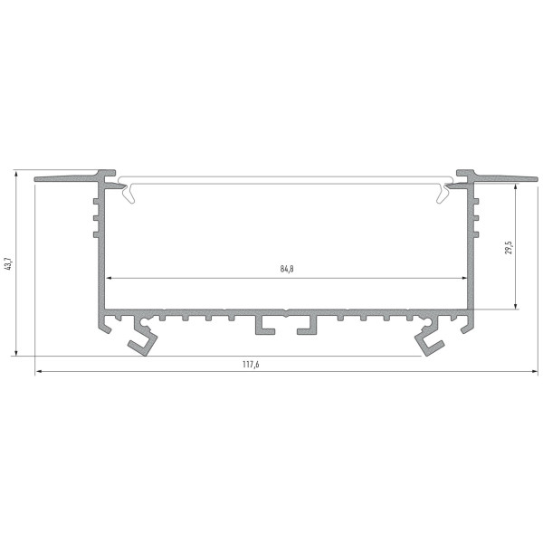 Профиль для светодиодной ленты Lumines SORGA белый - фото №1
