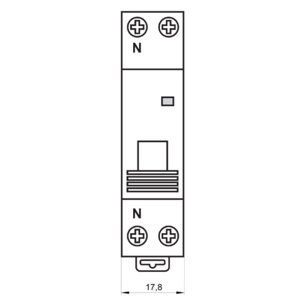 Автоматичний вимикач Schrack AM418520 4,5кА 20А 1P+N х-ка B - фото №5