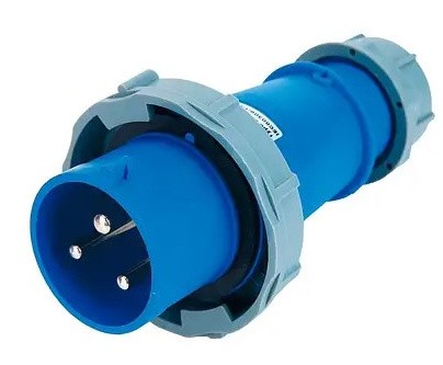 Силовая вилка TNSy 0332 PRO 2Р+PЕ 63А 220В IP67 (TNSy5503770)