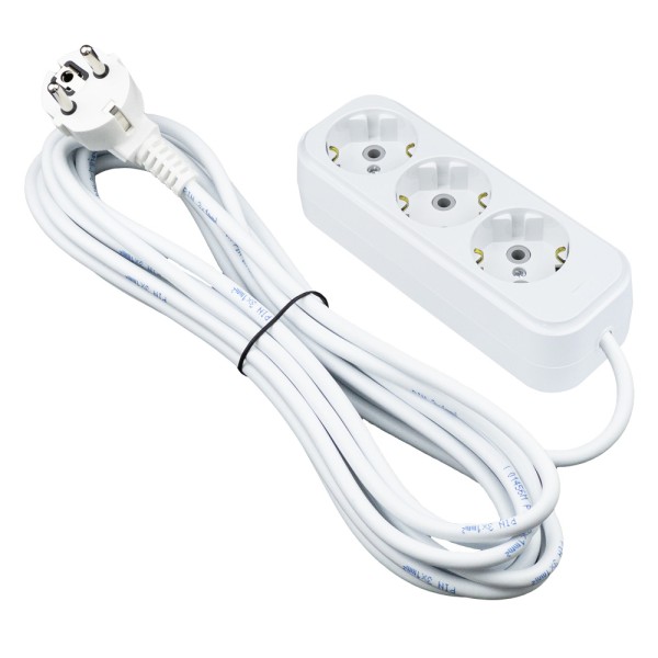 Подовжувач PIN 3р 2м 3х1 з заземленням ( 803021 )