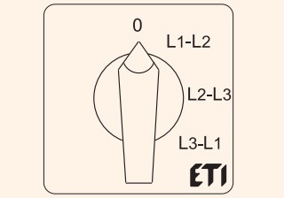 Кулачковый переключатель ETI 004773093 CS 16 67 U (фазного напряжения 16A) - фото №1