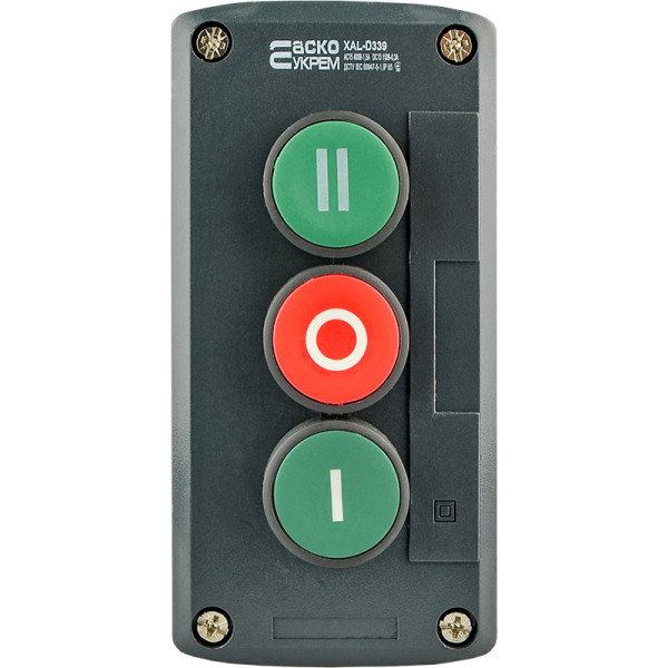 Тримісний пост Аско-Укрем XAL-D339 «Старт1-Старт2-Стоп» (A0140020067) - фото №3