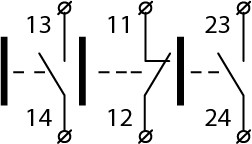 Тримісний пост Аско-Укрем XAL-D339 «Старт1-Старт2-Стоп» (A0140020067) - фото №5