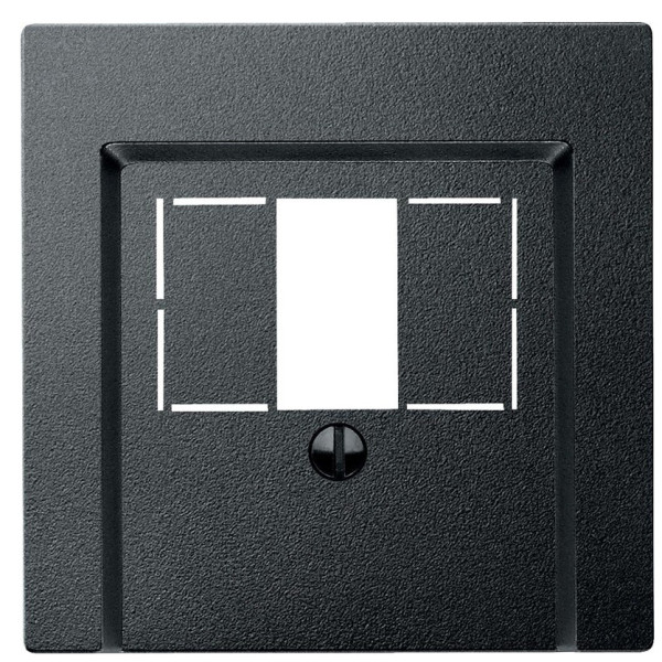 Накладка для розетки телекомунікаційної антрацит Merten, MTN297914